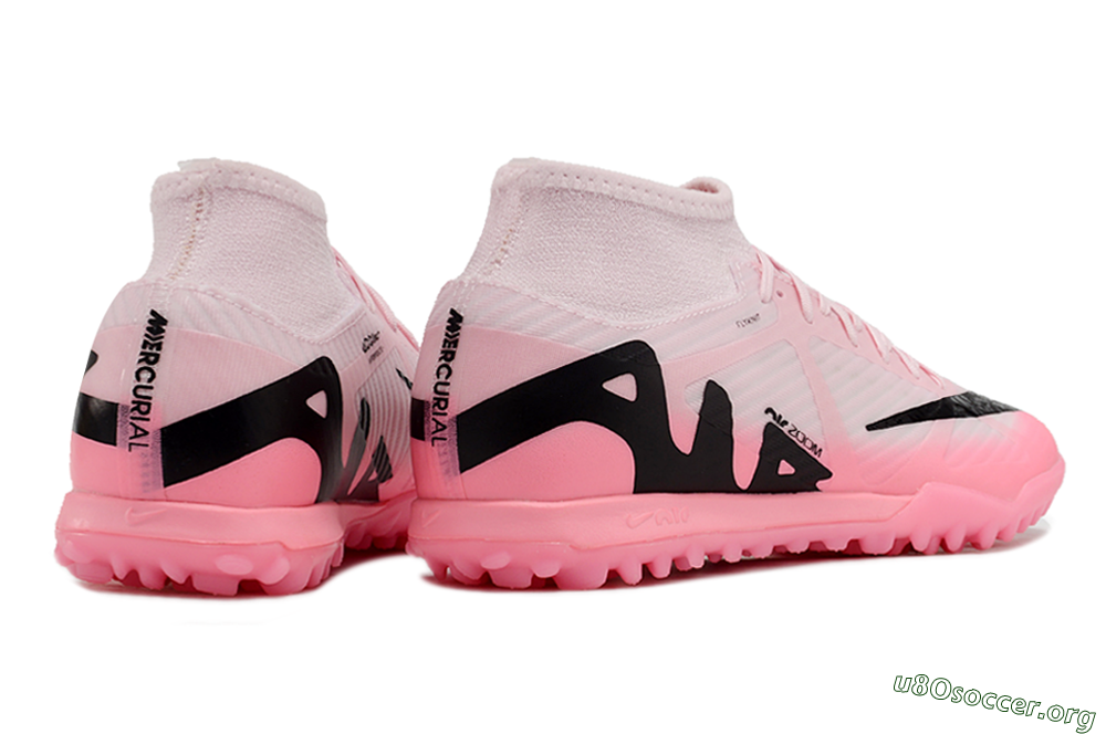 Nike Air Zoom Mercurial Superfly 9 Academy TF Football Shoes - Pink/Black 6