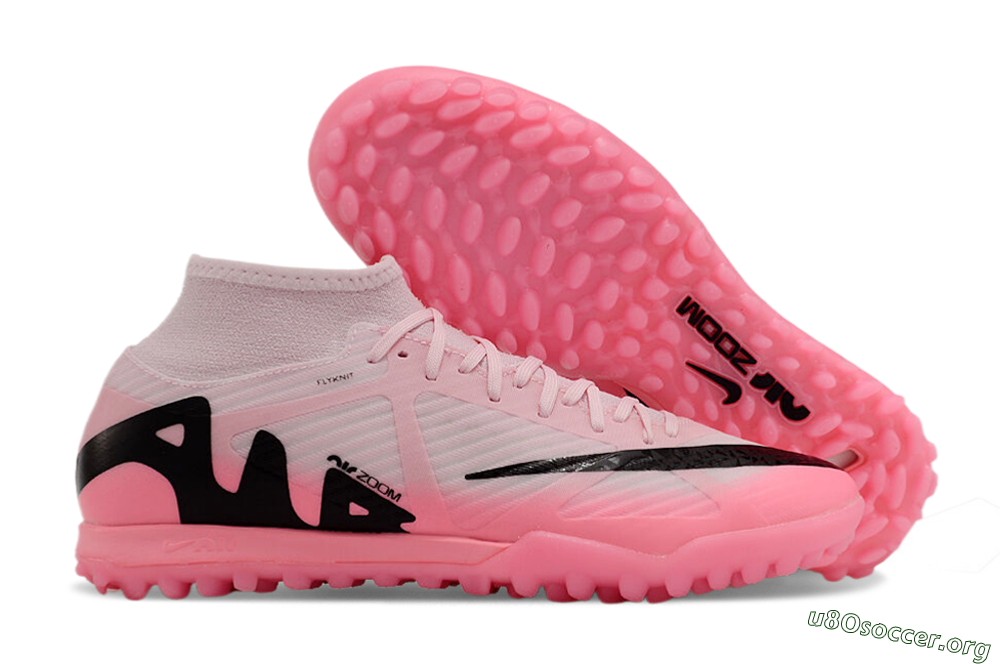 Nike Air Zoom Mercurial Superfly 9 Academy TF Football Shoes - Pink/Black 2