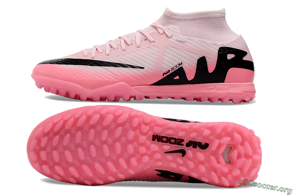 Nike Air Zoom Mercurial Superfly 9 Academy TF Football Shoes - Pink/Black 1