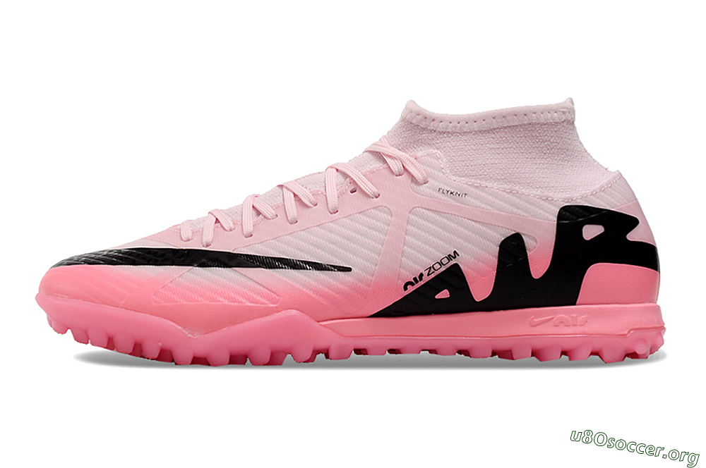 Nike Air Zoom Mercurial Superfly 9 Academy TF Football Shoes - Pink/Black 3