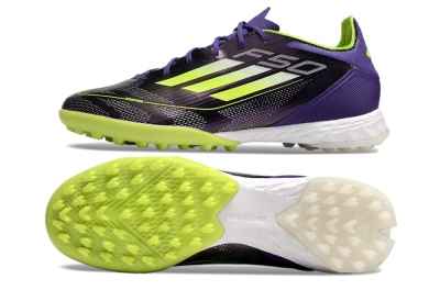 Adidas F50 Elite TF Football Shoes - Purple/Yellow/White
