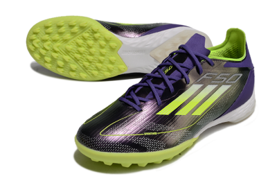 Adidas F50 Elite TF Football Shoes - Purple/Yellow/White