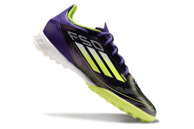 Adidas F50 Elite TF Football Shoes - Purple/Yellow/White