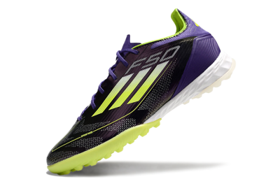 Adidas F50 Elite TF Football Shoes - Purple/Yellow/White