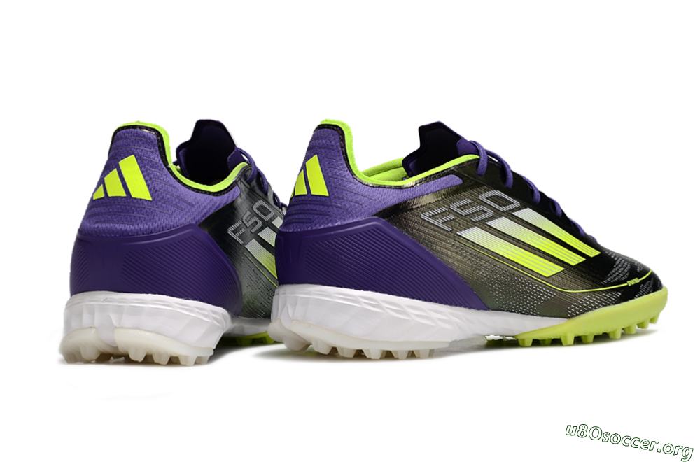 Adidas F50 Elite TF Football Shoes - Purple/Yellow/White 1