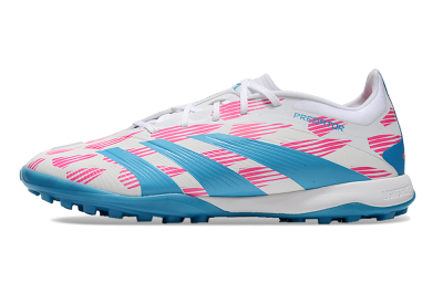 Adidas Predator Elite 24 TF Football Shoes - White/Pink/Blue
