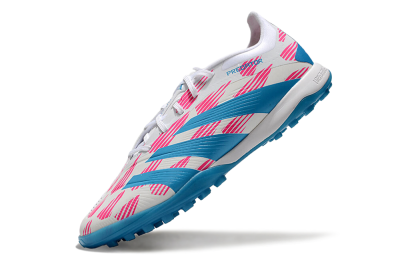 Adidas Predator Elite 24 TF Football Shoes - White/Pink/Blue