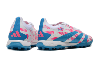 Adidas Predator Elite 24 TF Football Shoes - White/Pink/Blue