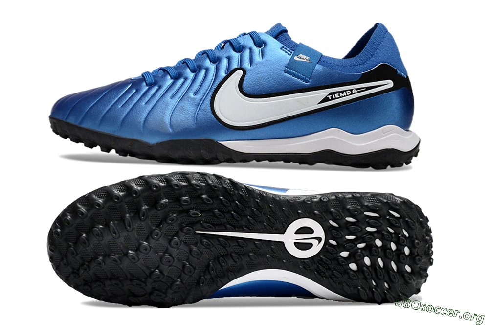 Nike Tiempo Legend 10 Elite TF Football Shoes - Blue/White/Black 1