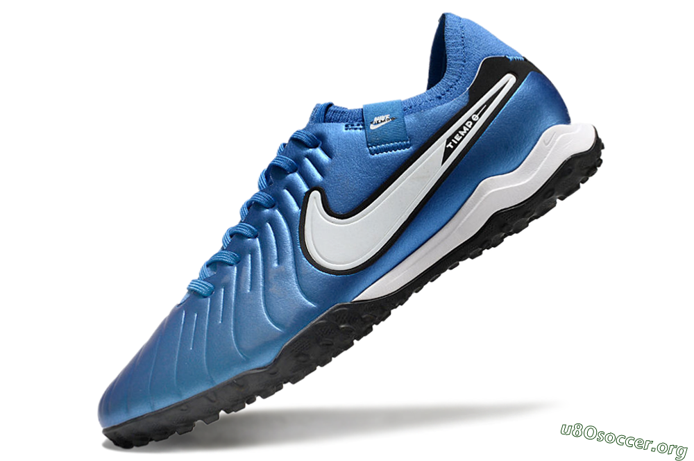 Nike Tiempo Legend 10 Elite TF Football Shoes - Blue/White/Black 5