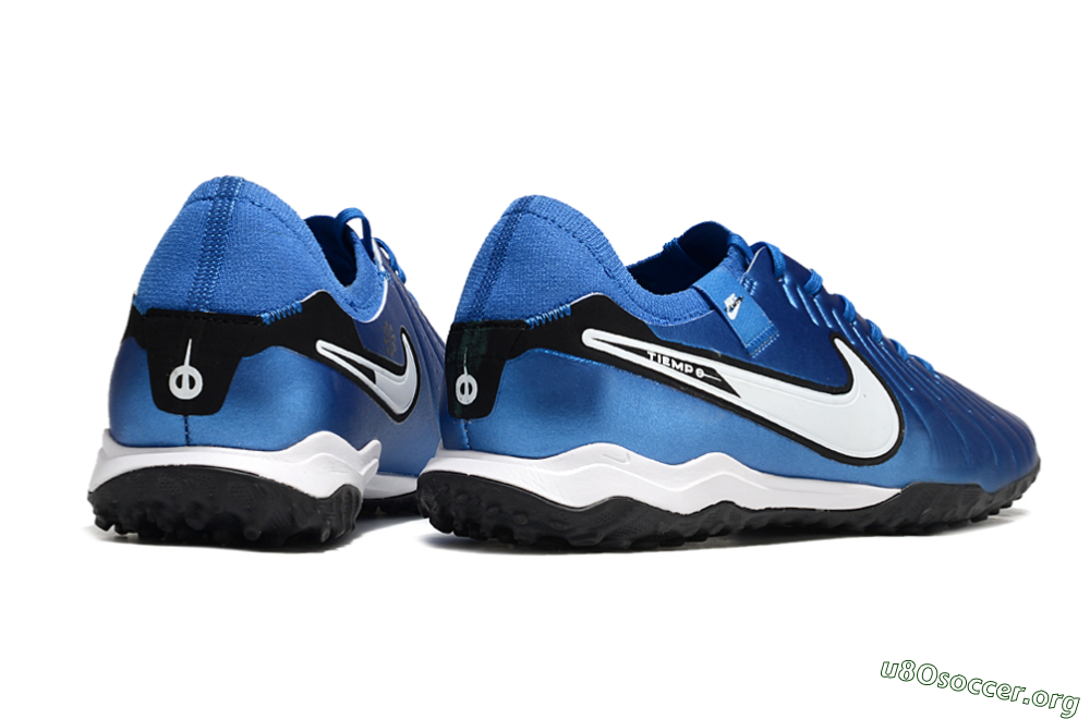 Nike Tiempo Legend 10 Elite TF Football Shoes - Blue/White/Black 6
