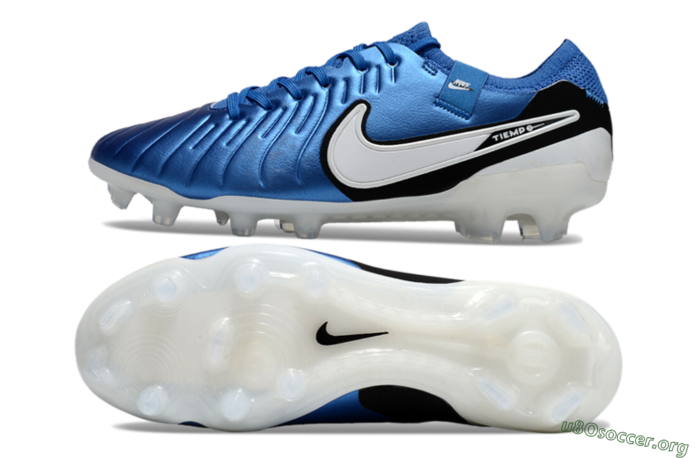 Nike Tiempo Legend 10 Elite FG Football Boots - Blue/White/Black 1