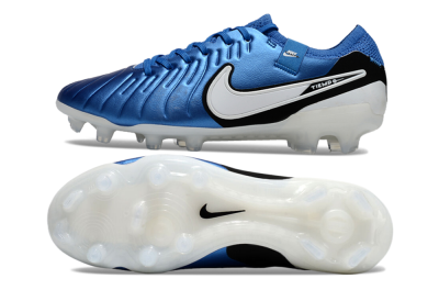 Nike Tiempo Legend 10 Elite FG Football Boots - Blue/White/Black