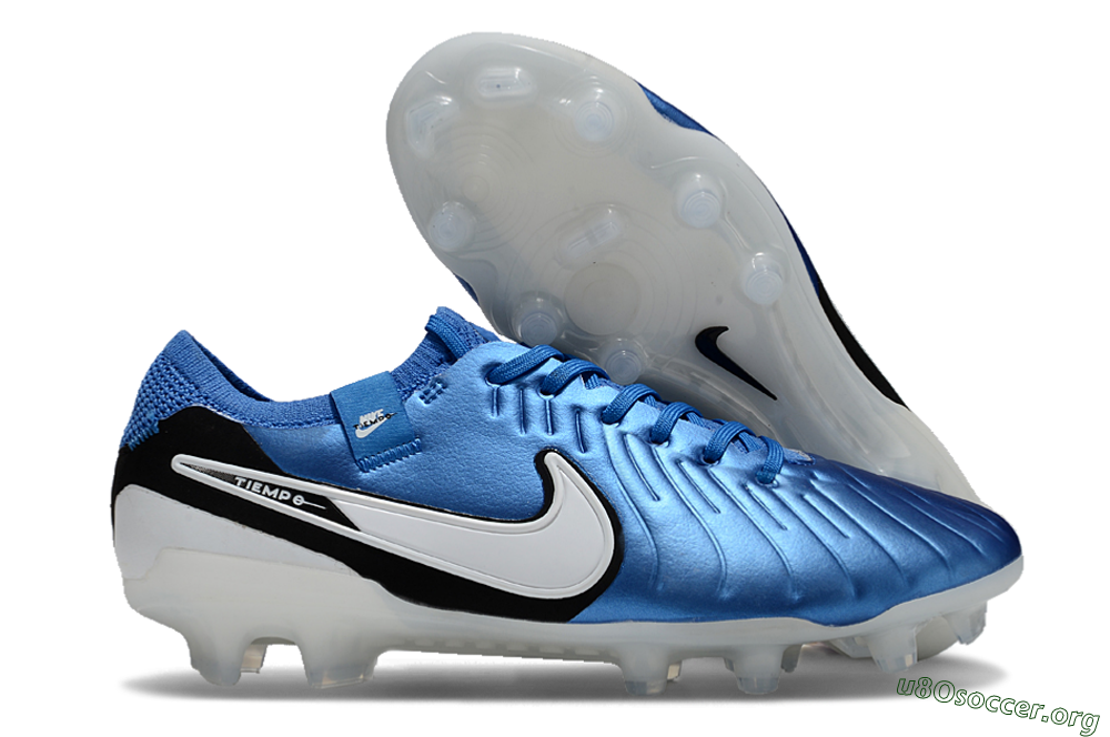Nike Tiempo Legend 10 Elite FG Football Boots - Blue/White/Black 2