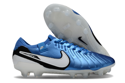 Nike Tiempo Legend 10 Elite FG Football Boots - Blue/White/Black