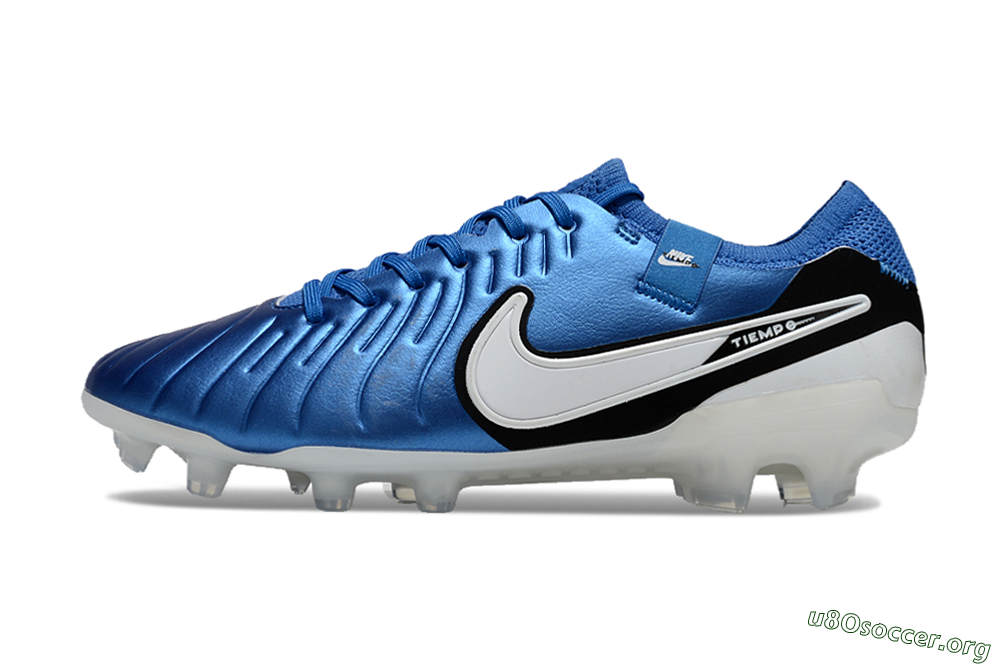 Nike Tiempo Legend 10 Elite FG Football Boots - Blue/White/Black 3