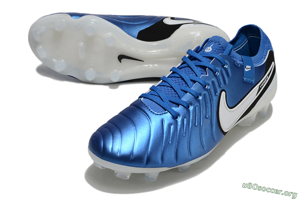 Nike Tiempo Legend 10 Elite FG Football Boots - Blue/White/Black 0