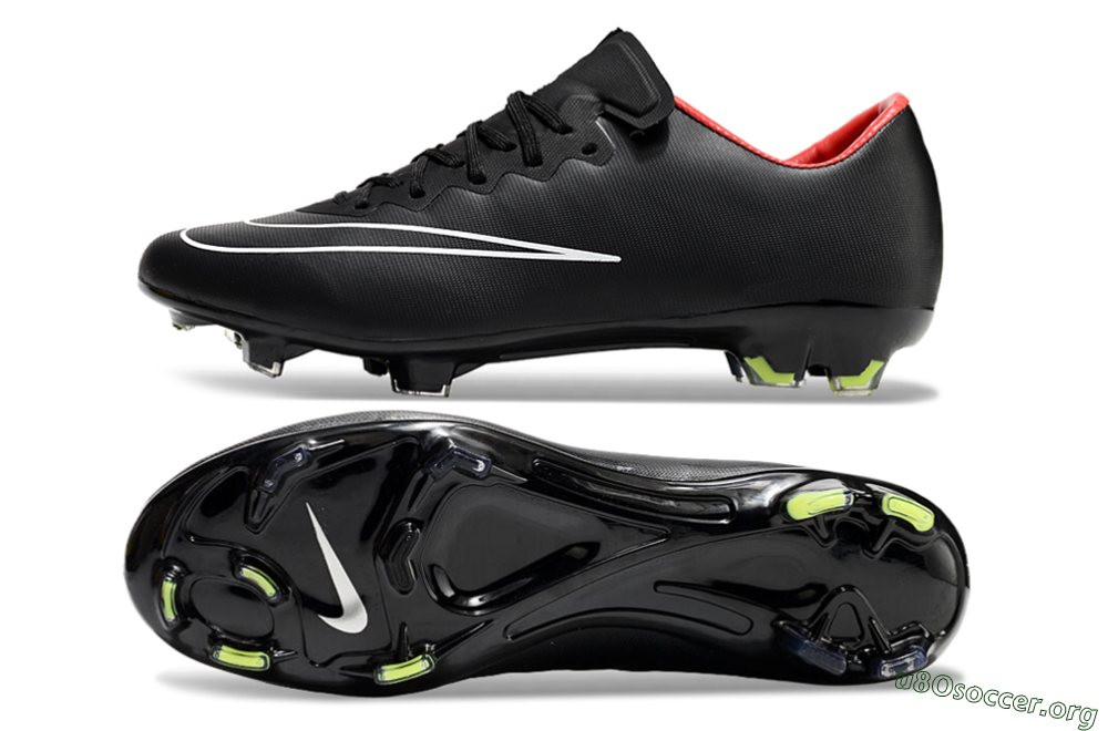 Nike Mercurial Vapor 10 FG Football Boots - Black/White/Orange 1