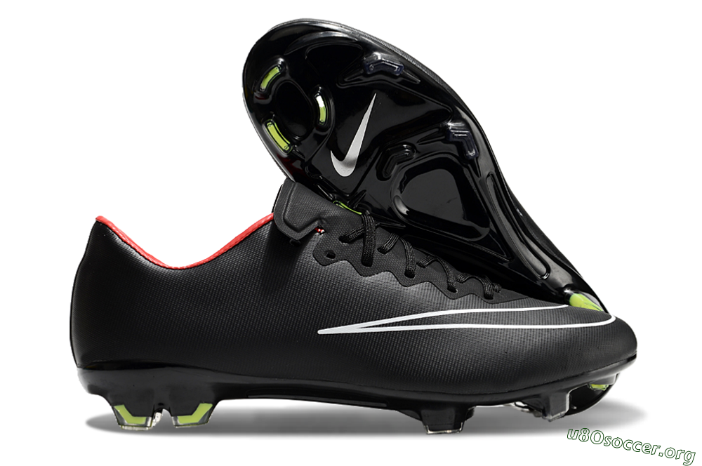 Nike Mercurial Vapor 10 FG Football Boots - Black/White/Orange 2