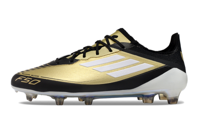 Adidas F50 Adizero Messi FG Football Boots - Gold/White/Black
