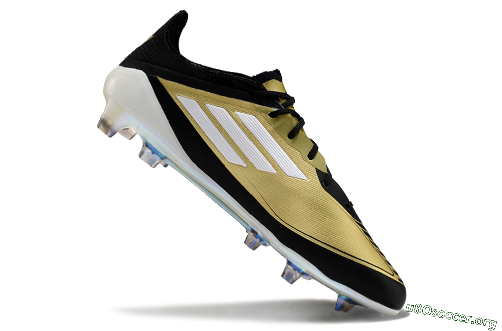 Adidas F50 Adizero Messi FG Football Boots - Gold/White/Black 3