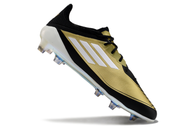 Adidas F50 Adizero Messi FG Football Boots - Gold/White/Black