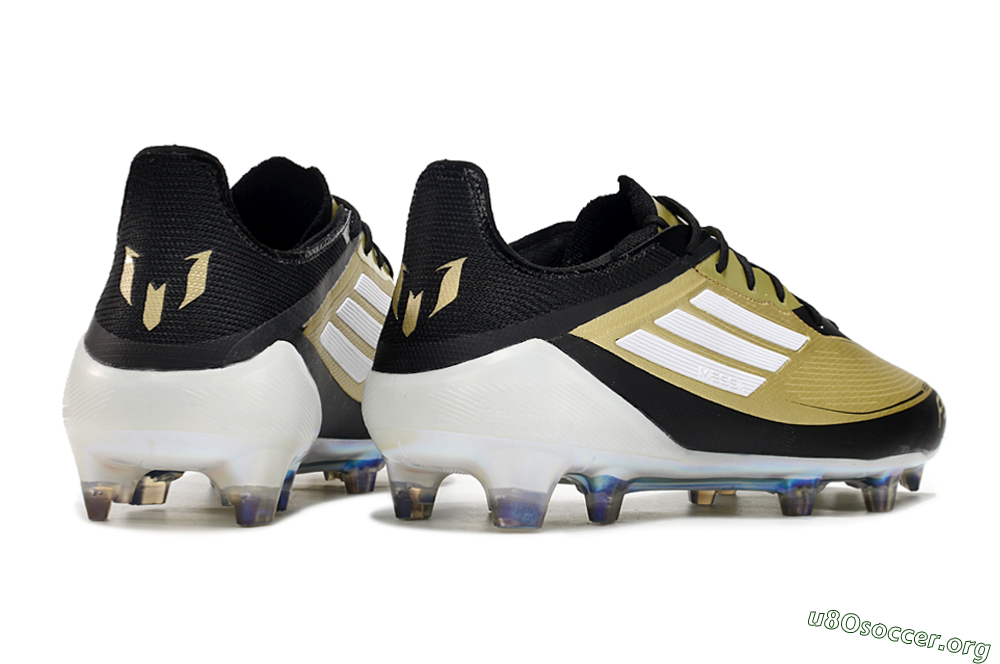Adidas F50 Adizero Messi FG Football Boots - Gold/White/Black 1