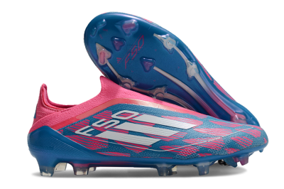 Adidas F50 Elite Laceless FG Football Boots - Blue/Pink/White