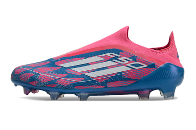 Adidas F50 Elite Laceless FG Football Boots - Blue/Pink/White