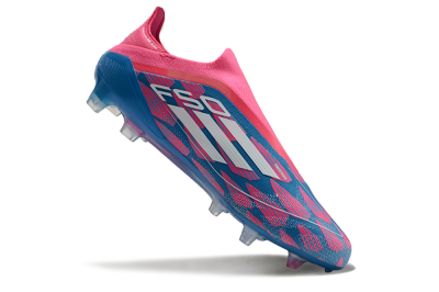 Adidas F50 Elite Laceless FG Football Boots - Blue/Pink/White