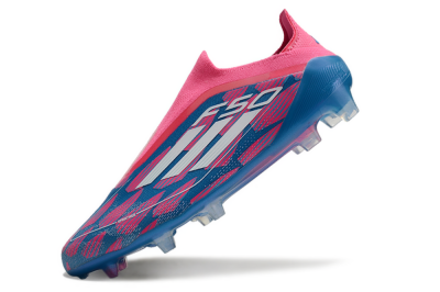 Adidas F50 Elite Laceless FG Football Boots - Blue/Pink/White