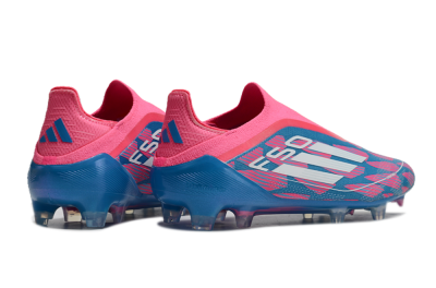 Adidas F50 Elite Laceless FG Football Boots - Blue/Pink/White