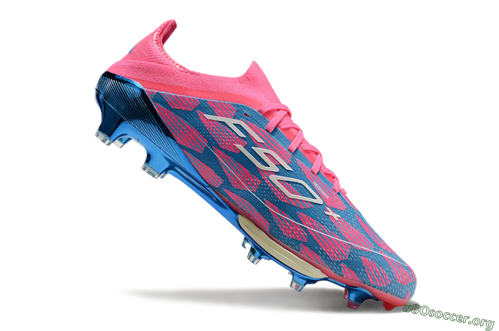 Adidas F50+ Lightstrike Pro FG Football Boots - Blue/Pink/White 4