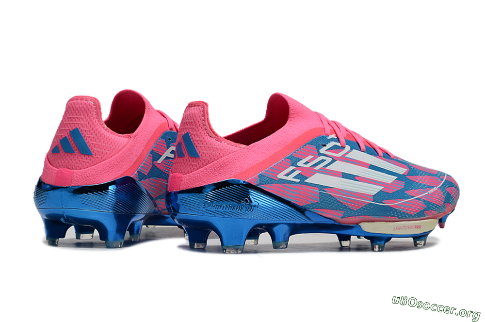 Adidas F50+ Lightstrike Pro FG Football Boots - Blue/Pink/White 6
