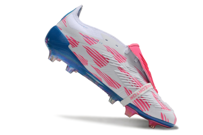 Adidas Predator Elite Foldover Tongue FG Football Boots - White/Blue/Pink