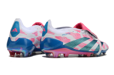 Adidas Predator Elite Foldover Tongue FG Football Boots - White/Blue/Pink