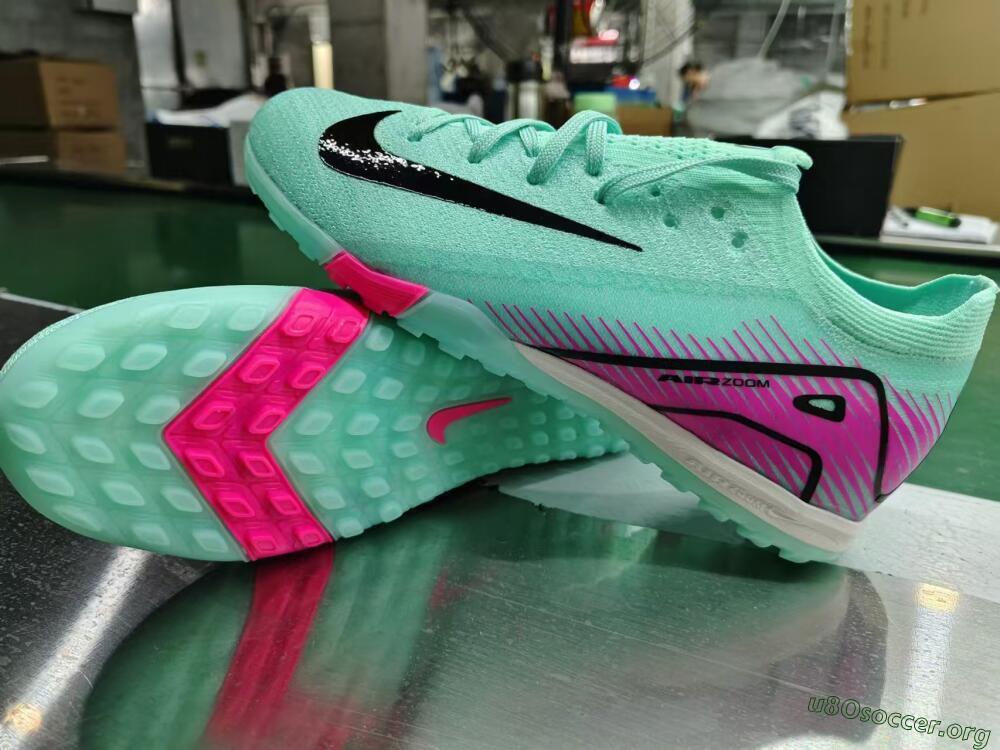 Nike Air Zoom Mercurial Vapor 16 Elite TF Football Shoes - Green/Pink/Black