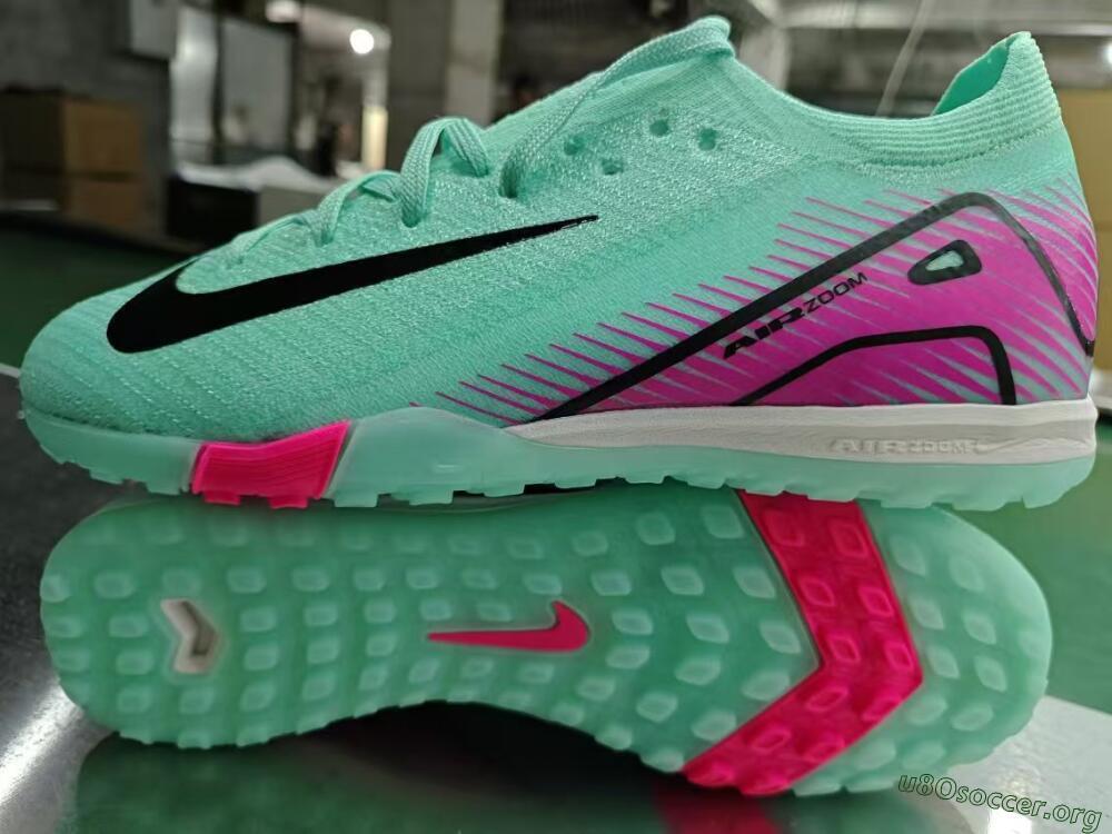 Nike Air Zoom Mercurial Vapor 16 Elite TF Football Shoes - Green/Pink/Black