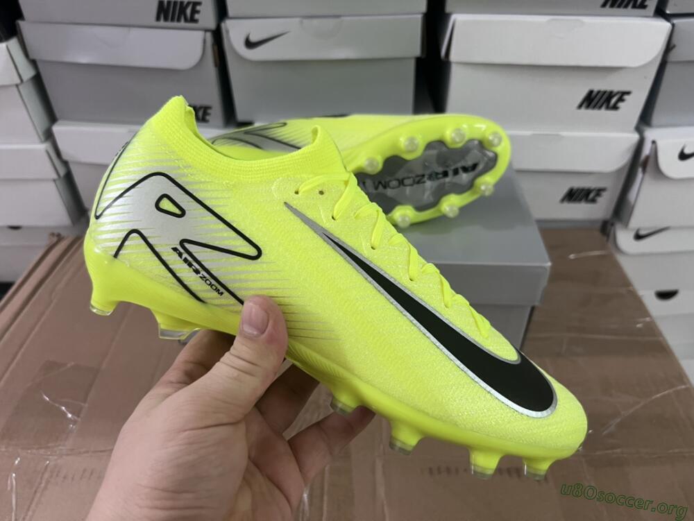 Nike Air Zoom Mercurial Vapor 16 Elite AG Football Boots - Yellow/Silver/Black