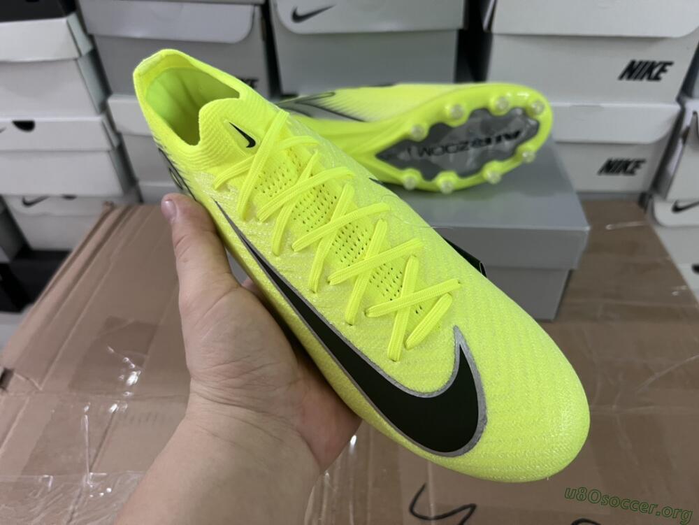 Nike Air Zoom Mercurial Vapor 16 Elite AG Football Boots - Yellow/Silver/Black