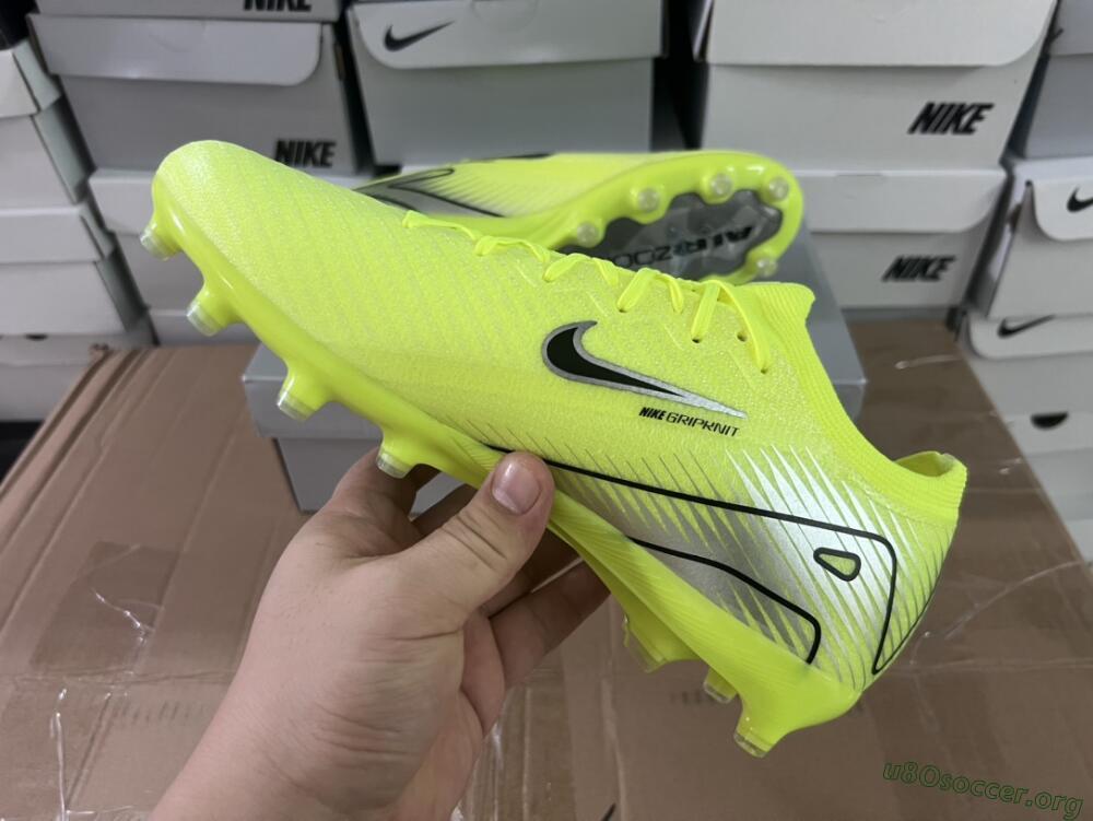 Nike Air Zoom Mercurial Vapor 16 Elite AG Football Boots - Yellow/Silver/Black