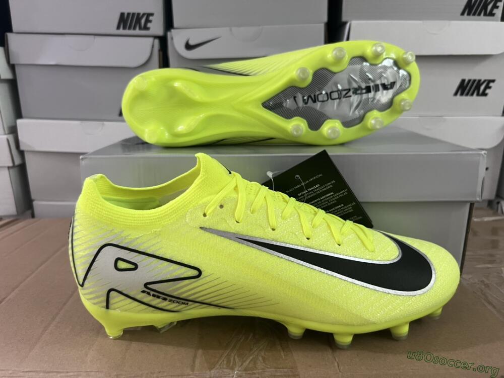 Nike Air Zoom Mercurial Vapor 16 Elite AG Football Boots - Yellow/Silver/Black