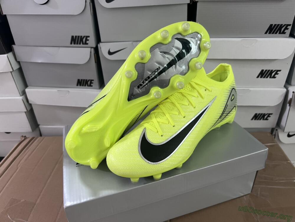 Nike Air Zoom Mercurial Vapor 16 Elite AG Football Boots - Yellow/Silver/Black