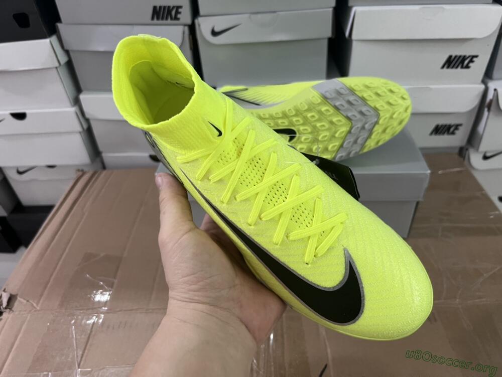 Nike Air Zoom Mercurial Superfly 10 Elite TF Football Shoes - Yellow/Silver/Black