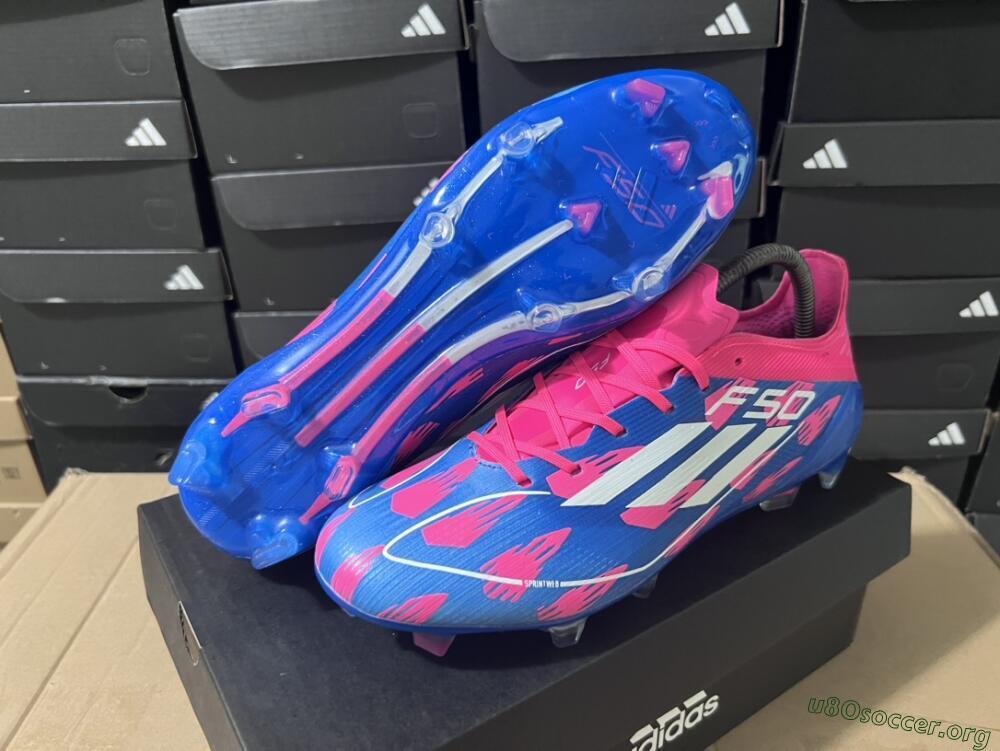 Adidas F50 Elite FG Football Boots - Blue/Red/White