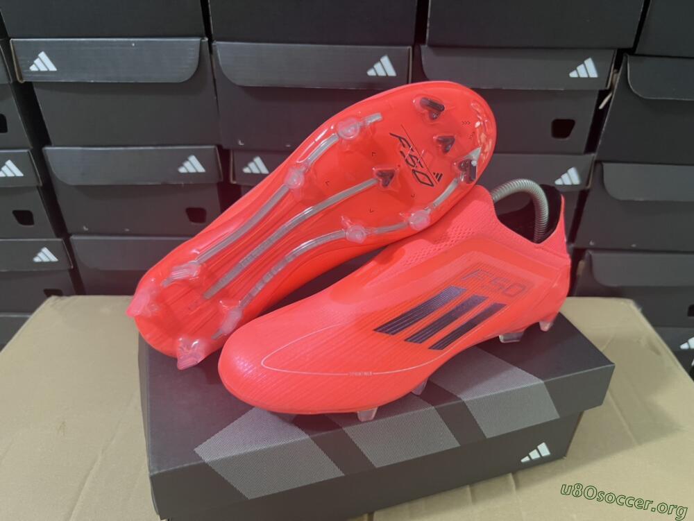 Adidas F50 Elite Laceless FG Football Boots - Red/Blue/Silver