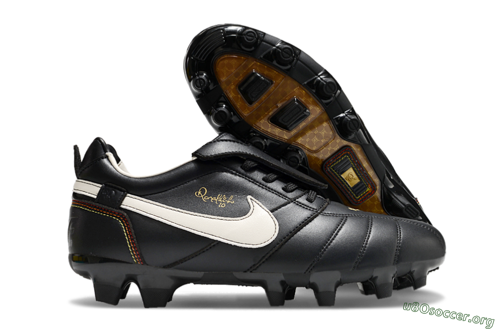 Ronaldo x Nike Tiempo Legend R10 Elite FG Football Boots - Black/White 2