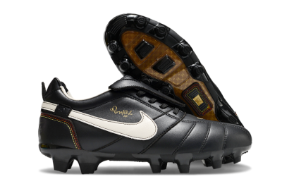 Ronaldo x Nike Tiempo Legend R10 Elite FG Football Boots - Black/White