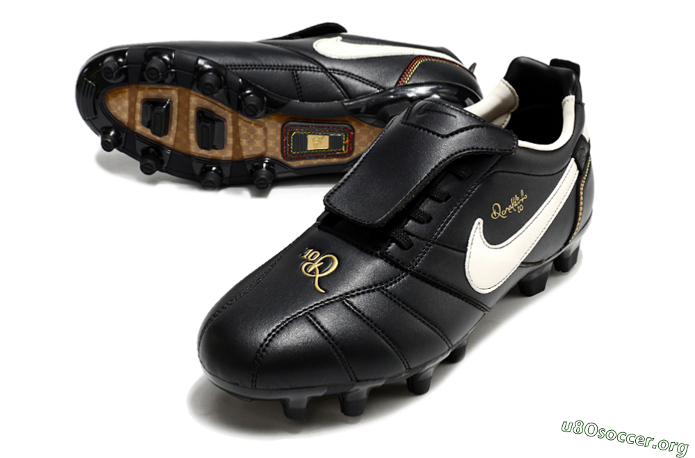 Ronaldo x Nike Tiempo Legend R10 Elite FG Football Boots - Black/White 0