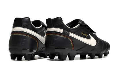 Ronaldo x Nike Tiempo Legend R10 Elite FG Football Boots - Black/White